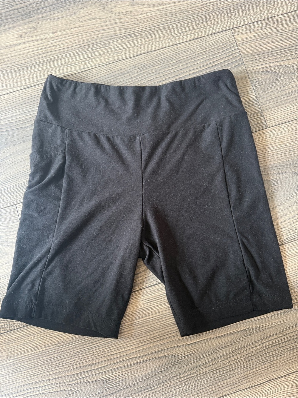 No Boundaries Black Mid-Rise Bike Shorts